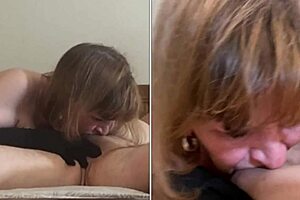 Granny Carmen Angel's Close-Up Cock Sucking POV