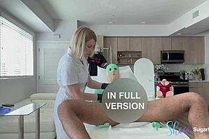 in my hands, the latex king's balls got so smooth and empty after that intense cfnm handjob session