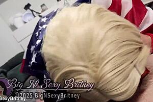 Britney's deepthroat facefuck compilation with cumshots