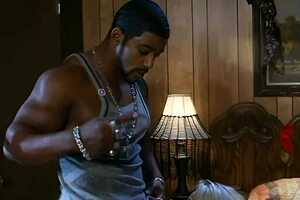 missy monroe loves to have hot interracial sex with anal fucking in doggystyle on bed while wearing stockings and heels