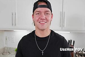 oh man stepmom's freeuse birthday surprise had me using her pussy and feet pov