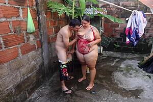 Neighbor Helps Wash Then Fucks Me Hard Doggystyle Bent Over