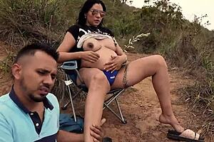 What if brother-in-law pounds my wet pregnant colombian big clit pussy outdoors quickie?