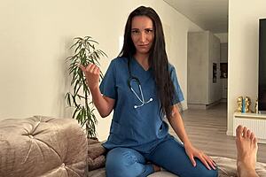 nurse stepmom sneaks stepson fuck in hospital with creampie and blowjob