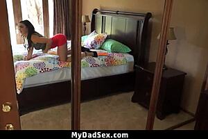 Daddy, you teasing me hard while stepmom's gone? Pound my tight pussy now