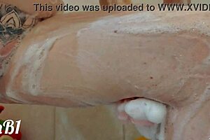 hey, wanna soap up my juicy redhead tits and pussy more?