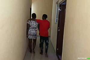 imagine african ebony bbw traveling from lagos for outdoor mad fuck with fan