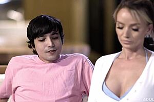 Pristine Edge Stepmom Sucks And Rides Stepsons Huge Dick All Night