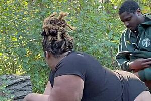 We got caught fucking outdoors in the park, relocated fast before police showed up part 2