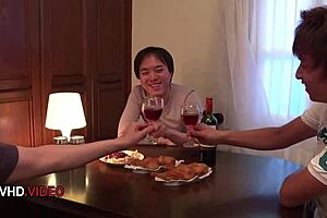 ichika's naughty jav christmas doggystyle bends over for passionate milf sex