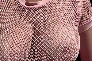 omg italian milf's huge natural tits bounce outdoors in slow mo closeup