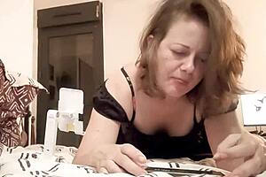 french amateur rims in satin dress and thong before doggystyle