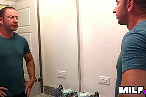 redhead stepmilf nauti mermaid rides muscular bodybuilder monster cock bedroom
