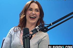 chubby redhead siri fingers hairy pussy to fat bbw orgasm