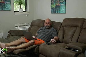 ghostface halloween handjob gets super sloppy in part one of three homemade fun