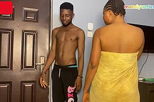 my amateur girlfriend moans loud taking raw cum deep inside