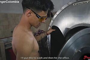 alexa lewis takes danyel mast's monster cock anal fisting in laundry room