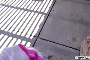 Blonde stepmom craves hotdogs but settles for monster cock deepthroat