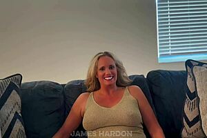 breeding blonde gilf's wet pussy with james hardon's throbbing bbc deep