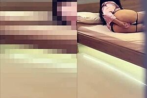 i spy horny stepmom masturbate on her back without her knowing