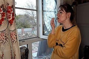 stepsis lights up a cigarette and teases with her mature asian fetish vibes... what's she craving next?