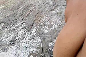 i got naked at abrico nudist beach evryone starin at my huge tits n ass