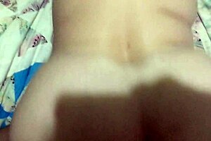 white milf takes it deep from behind doggystyle