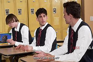 italian teacher valentina nappi gives orgasmic sex ed in classroom... teen student moans with glasses on! 📚💦😈