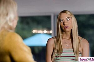 Petite stepdaughter's taboo crush hides her tiny tits secret