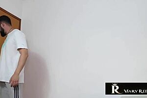 Gifted stud wrecks redhead's ass raw no mercy!