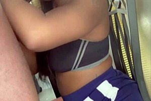 stepmom slurps 11-inch brown monster cock like a taboo pov cum dream 😍💦