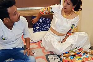 horny indian stepsis begs stepbro to fuck her tight