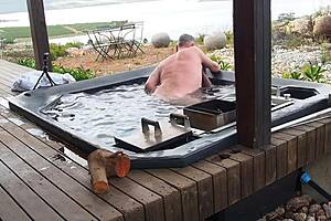 early morning in mountains... can i resist watching her drip wet for hidden orgasm?