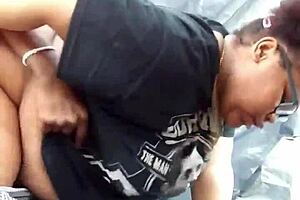 Nerdy Ebony's Rapturous Public Ass Pounding