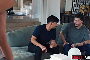 stepson and friend share pristine edge's big ass with horny stepmom