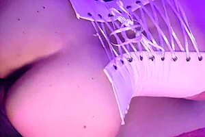 Bar Waitress Fucks for Cash in Hidden Room While Party Rages Outside?