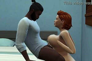 i couldn't resist cheating as redhead milf on sims fucks monster bbc
