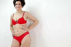 hey sexy milf trying on clothes teasing mature curves so hot right