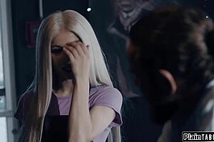 Cheating Husband Wife And Petite Shaved Waitress In Hairy Deepthroat 3some Fuck