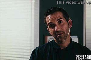 wanna see tiny teen's hairy cunt railed by janitor?