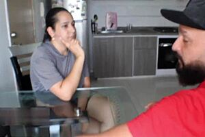 stepsister caught with other men pays silence with special fuck session in spanish porn