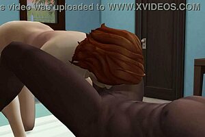 i couldn't resist cheating as redhead milf on sims fucks monster bbc
