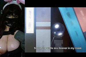 Slutty Redhead Wife Fucks Husband's Friend with Huge Tits Out