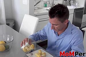 imagine your blonde milf stepmom sucking you off right by hubby