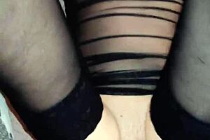 homemade couple captures working moments with mature wife pov cock play