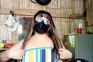 stepsis slut flaunts big tits homemade tease