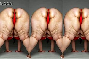 granny's huge ass belly shakes in ssbbw fat milf compilation