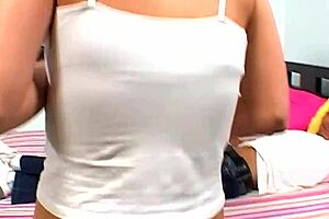 18 year old slut bends over for milf's big cock anal