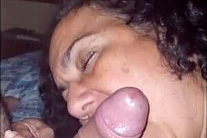 Sucking his cock till he explodes in my mouth