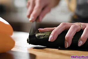 Stepmom Siri Dahl fucks stepson Ricky Spanish hard after kitchen naked deal